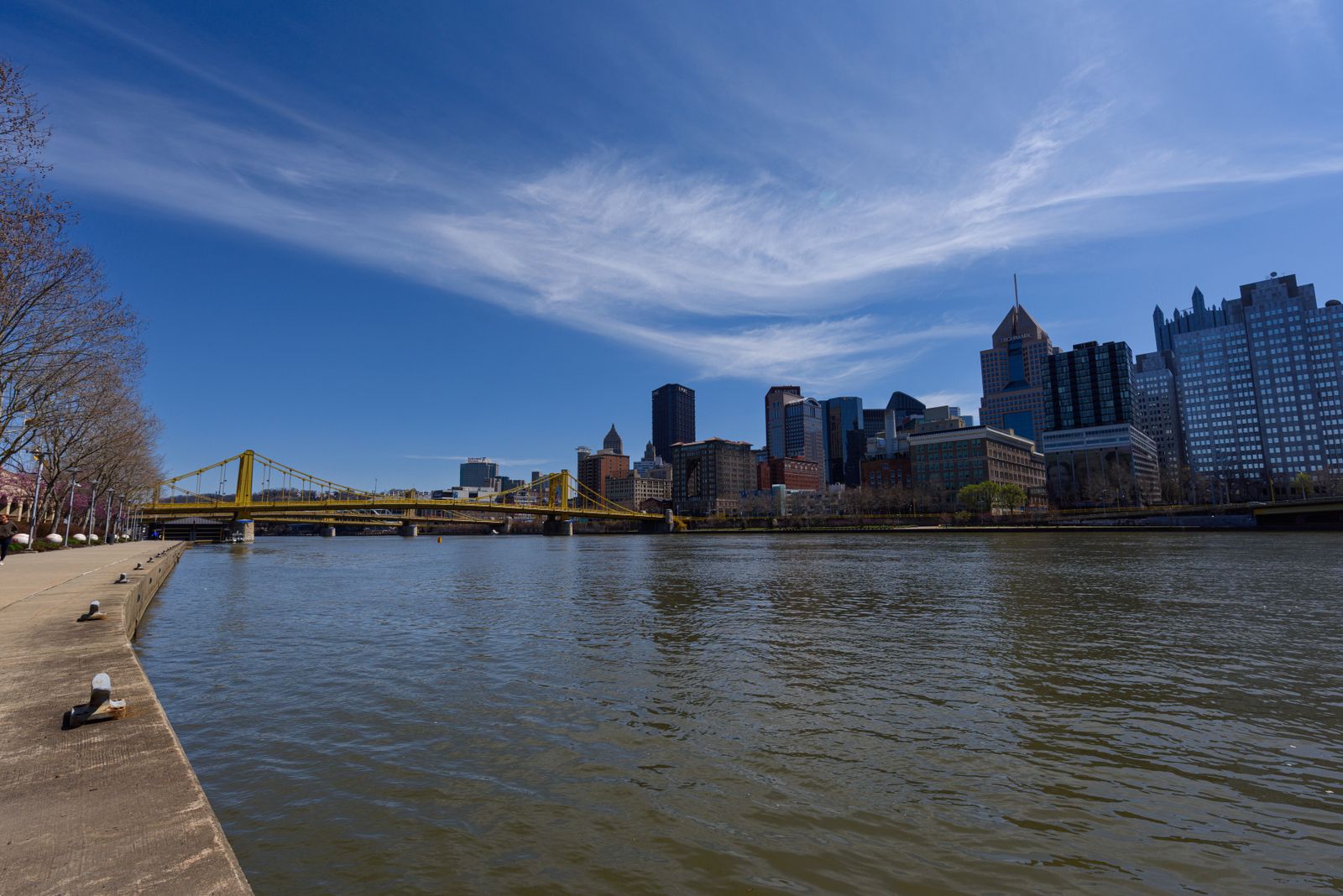 Pittsburgh skyline and river, a short drive from the Northstar Dental Care office
