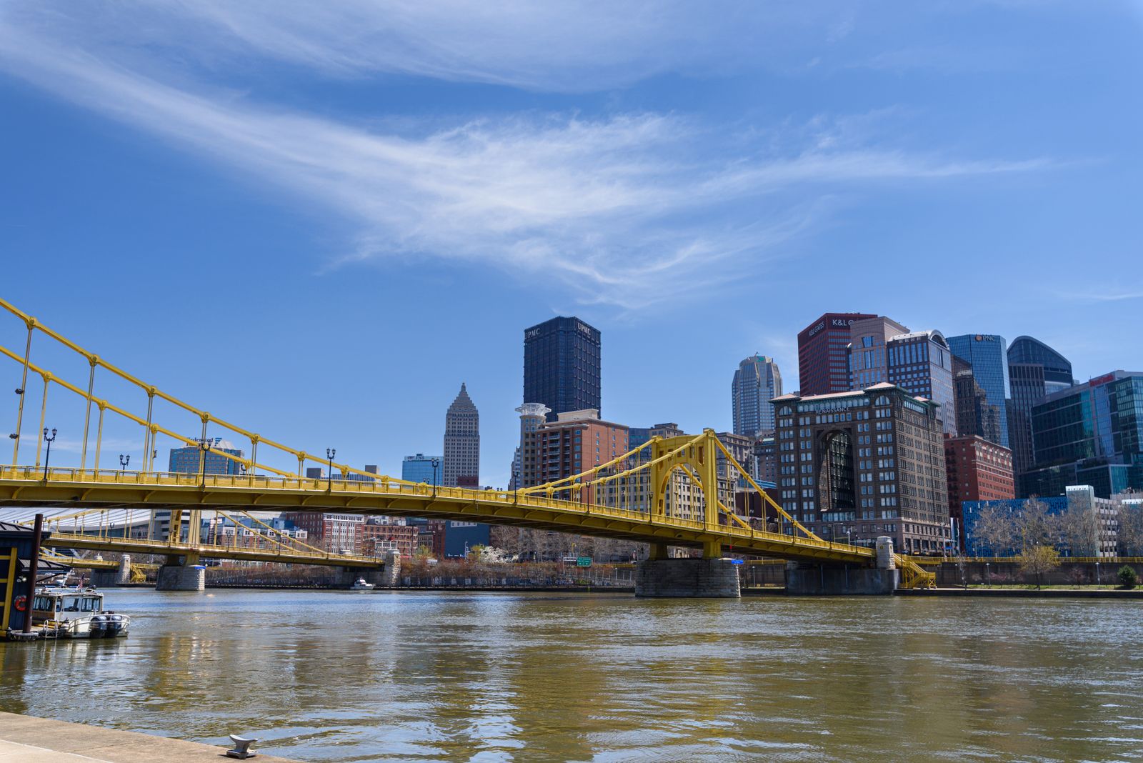Aerial view of rivers and bridges, representing the Pittsburgh neighborhoods we serve