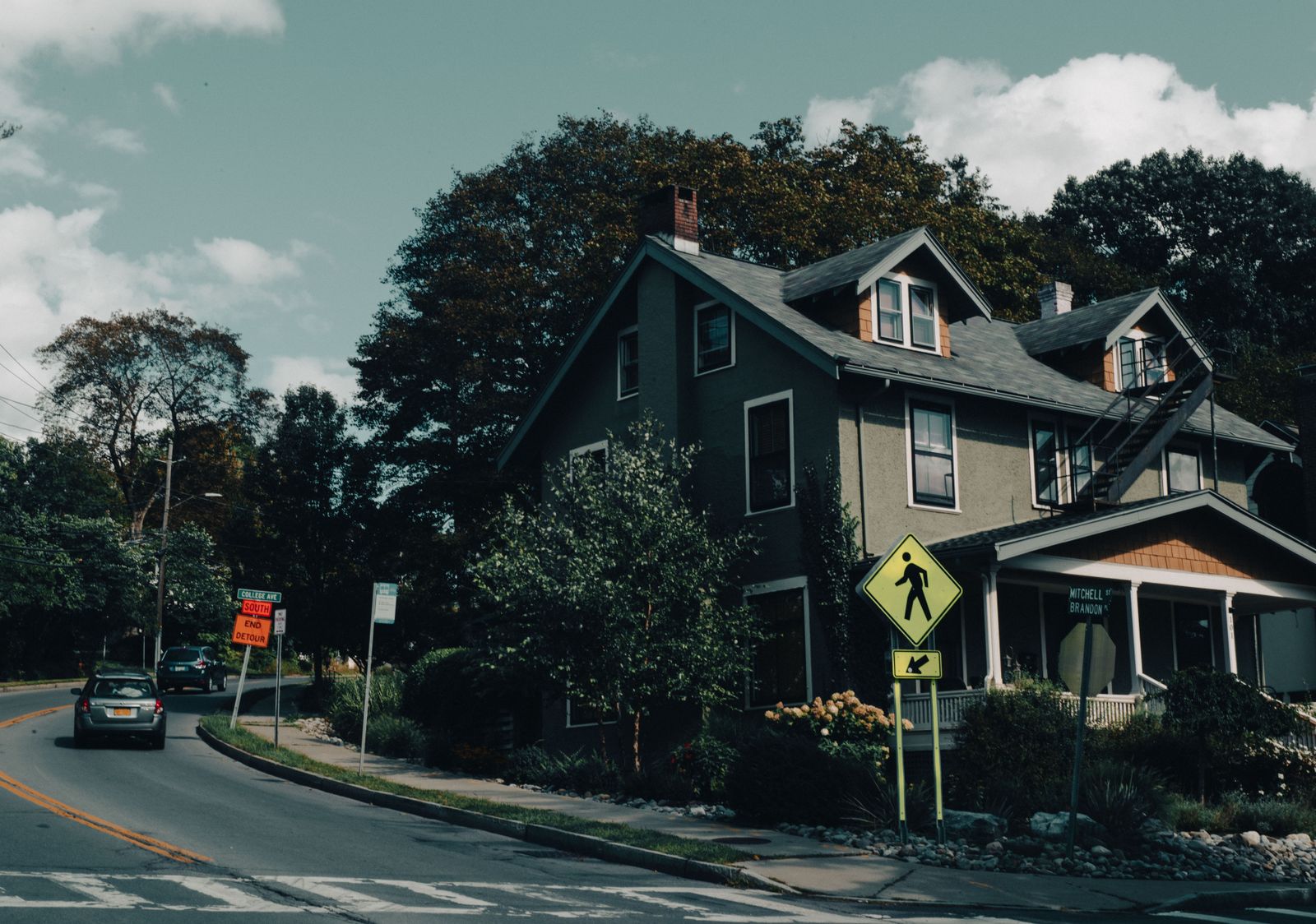 Homes and streets in Oakland